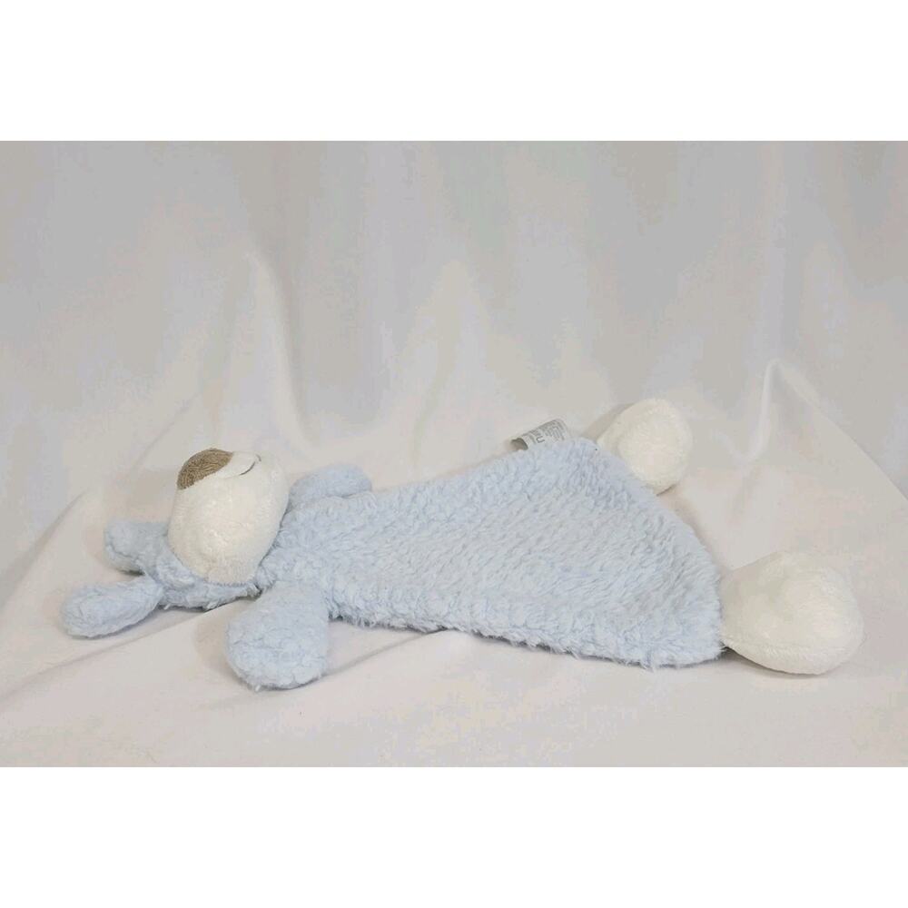 Nat & Jules Damien Blue Sherpa Plush Puppy Dog 12" Cozies Lovey Security Blanket - Picture 4 of 8